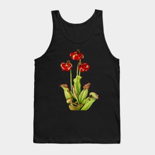 Purple Pitcherplant - Sarracenia Purpurea- Walcott - Botanical Illustration Tank Top